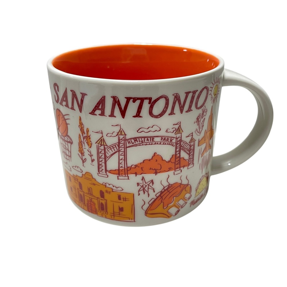 Starbucks Across The Globe Mug San Antonio 3 1/2 in Tall